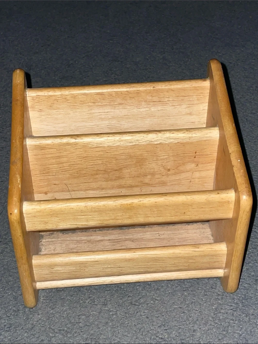 Wooden Countertop Organizer Rack - Natural Wood